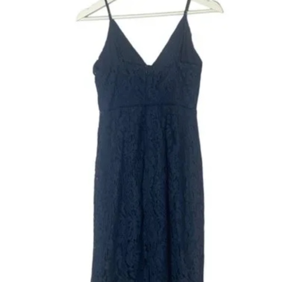 ASTR The Label Lattice Inset Lace Spaghetti Strap Party Event Dress Size M - Picture 6 of 10